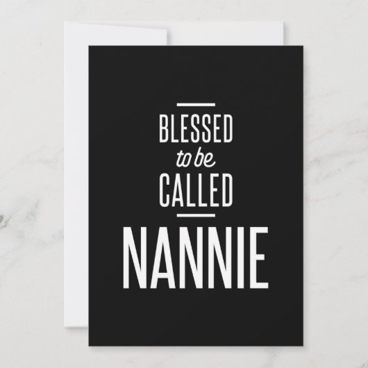Blessed genaamd Nannie Kaart (Voorkant)