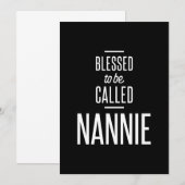Blessed genaamd Nannie Kaart (Voorkant / Achterkant)