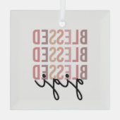 Blessed Gigi | Gifts for Gigi Grandma Glas Ornament (Achterkant)