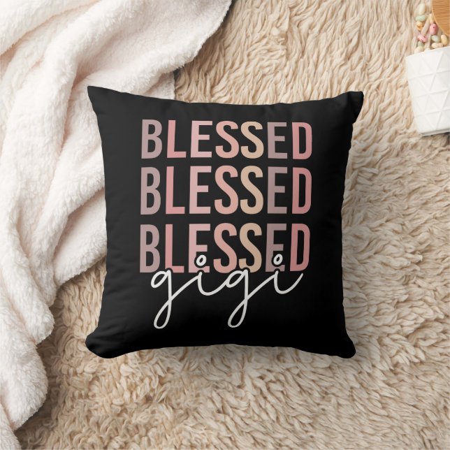 Blessed Gigi | Gifts for Gigi Grandma Kussen (Deken)