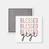 Blessed Gigi | Gifts for Gigi Grandma Magneet (Voorkant / Achterkant)
