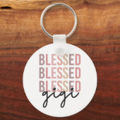 Blessed Gigi | Gifts for Gigi Grandma Sleutelhanger (Voorkant)