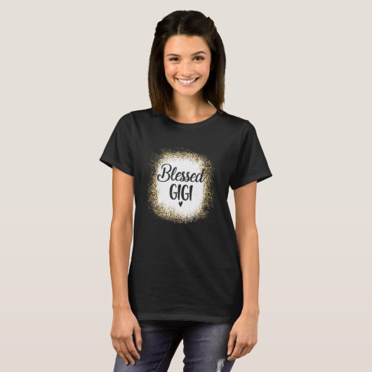 Blessed Gigi Leopard    Best Mom Ever  Mother's Da T-shirt (Voorkant volledig)