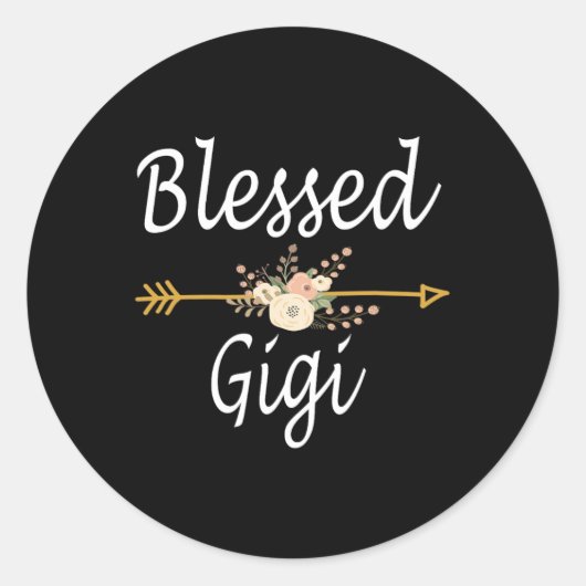 Blessed Gigi Moederdag Gifts Ronde Sticker (Voorkant)