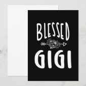 Blessed Gigi Shirt Moederdag Gifts Bedankkaart (Voorkant / Achterkant)