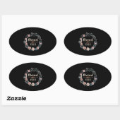 Blessed Gigi Thanksgiving Birthday Gift Ovale Sticker (Vel)