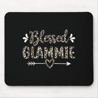 Blessed glammie grandma grandmother cute leopard muismat