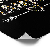 Blessed glammie grandma grandmother cute leopard poster (Hoek)