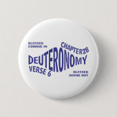 Blessed Going&Coming Eng Ronde Button 5,7 Cm (Voorkant)