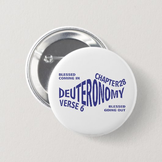 Blessed Going&Coming Eng Ronde Button 5,7 Cm (Voorkant /achterkant)
