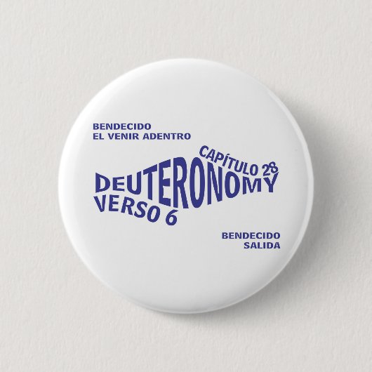 Blessed Going&Coming Eng Ronde Button 5,7 Cm (Voorkant)