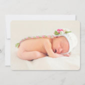 Blessed Gold Confetti Foto geboorteaankondiging Aankondiging (Achterkant)