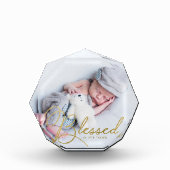 "Blessed" Gold Foil-effect op maat Fotoblokken (Voorkant)