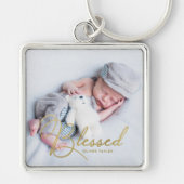 "Blessed" Gold Foil-effect op maat Sleutelhanger (Voorkant)