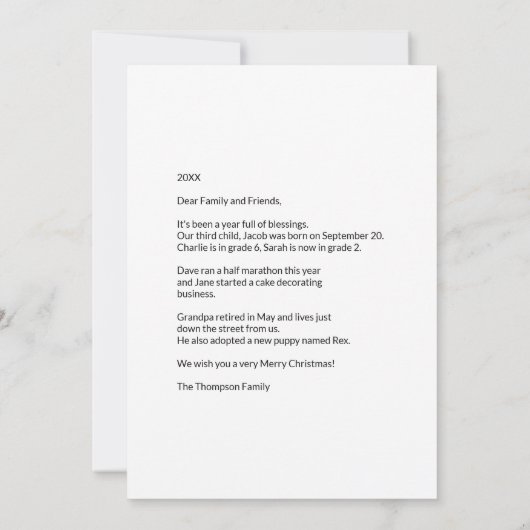 Blessed Gold Script-kerstboom Foto Collage H (Achterkant)