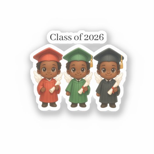 Blessed & Graduating 2026  Sticker (Voorkant)