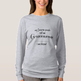 Blessed Gramma (zwarte tekst) T-shirt
