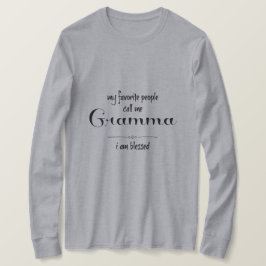 Blessed Gramma (zwarte tekst) T-shirt