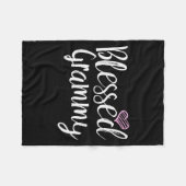 Blessed Grammy - Grandma  Fleece Deken (Voorkant (Horizontaal))