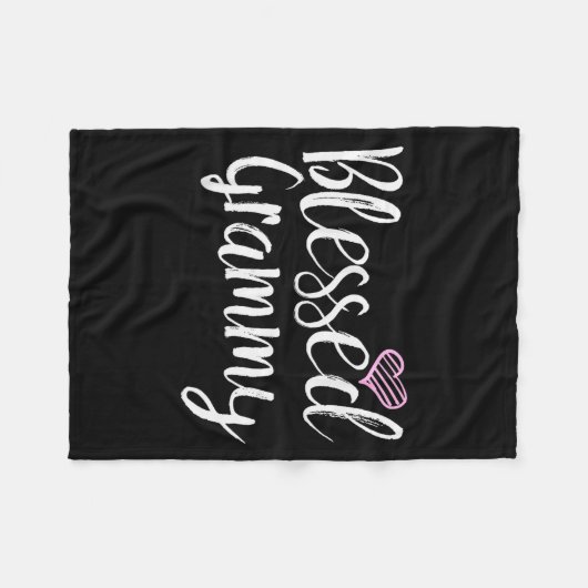 Blessed Grammy - Grandma  Fleece Deken (Voorkant (Horizontaal))