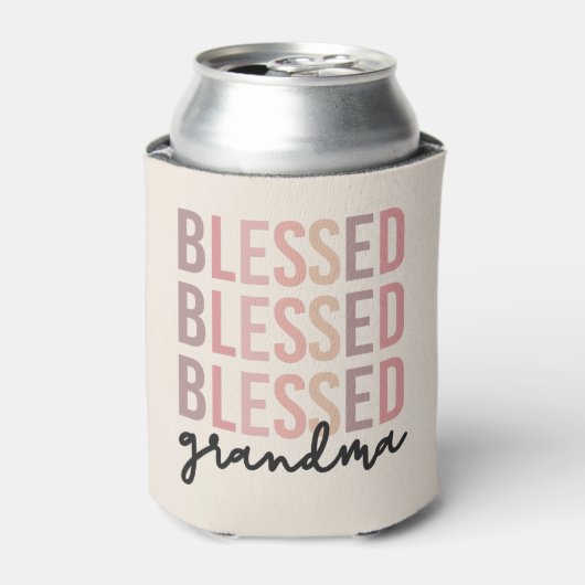 Blessed Grandma | Giften voor oma Blikjeskoeler (Blikje Voorkant)
