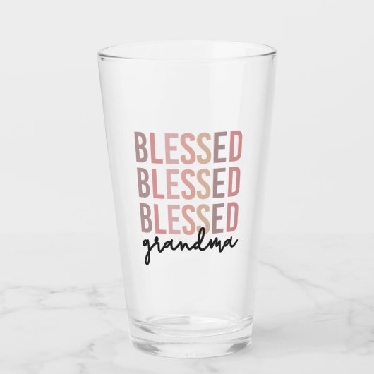 Blessed Grandma | Giften voor oma Glas (Voorkant)