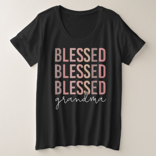 Blessed Grandma   Giften voor oma Grote Maat T-shirt