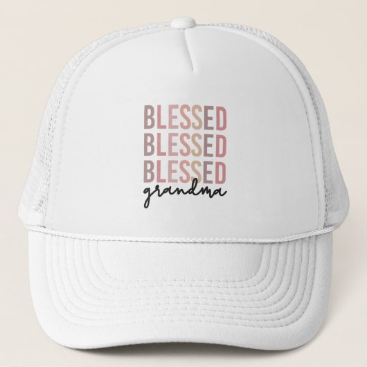 Blessed Grandma | Giften voor oma Trucker Pet (Voorkant)