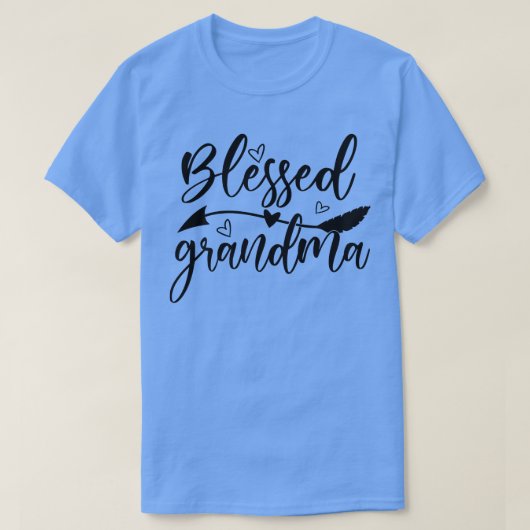 Blessed Grandma One Thankful Grandma Fall Thanksgi T-shirt (Design voorkant)