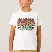 "Blessed Grateful Loved" Kinder Shirt, Thanksgivin T-shirt (Voorkant)