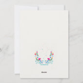 Blessed Hanukkah Flat Holiday Card Feestdagenkaart (Achterkant)