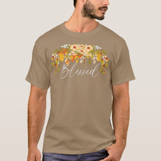 Blessed, Harvest Festival Fall Colour Autumn Fashi T-shirt