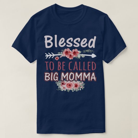 Blessed heet Big Momma Beauful Floral Fl T-shirt (Design voorkant)