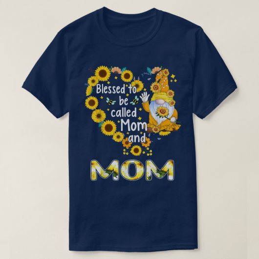 Blessed heet Herfst Gnome Sunflo T-shirt (Design voorkant)