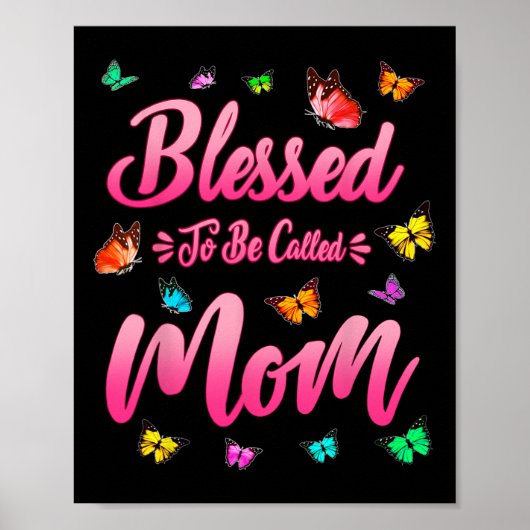 Blessed heet mam Cute Moederdag Funny Gi Poster (Voorkant)