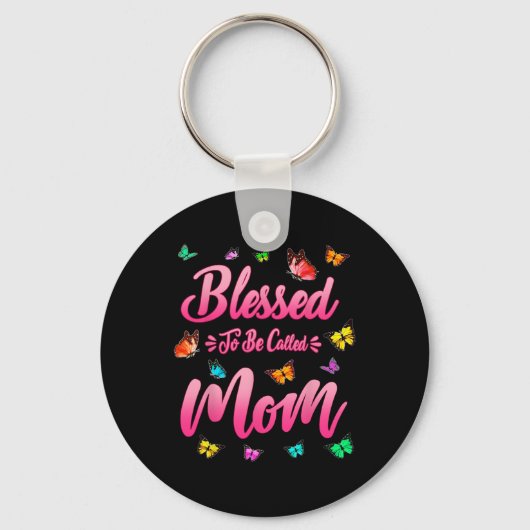 Blessed heet mam Cute Moederdag Funny Gi Sleutelhanger (Voorkant)