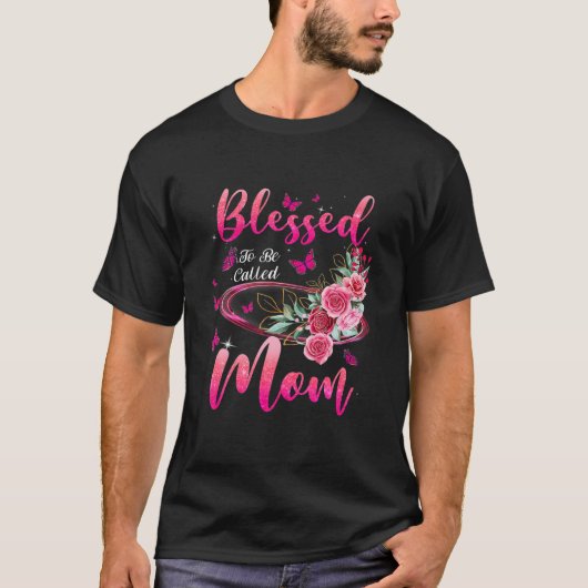 Blessed heet mam Cute Moederdag T-shirt (Voorkant)
