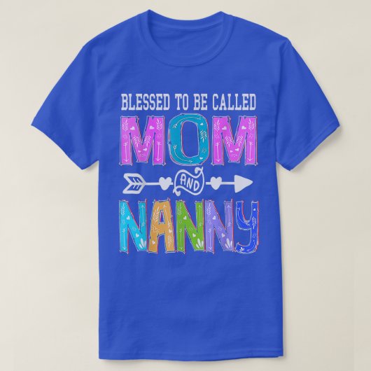 Blessed heet mam en Moederdag Kol. T-shirt (Design voorkant)
