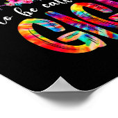 Blessed heet mam Gigi Floral Tie Dye Poster (Hoek)