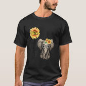 Blessed heet mam Hippie Elephant moeder T-shirt (Voorkant)