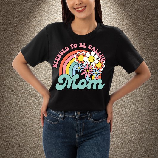 Blessed heet mam Moederdag T-shirt
