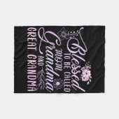 Blessed heet mam oma en grootmoeder fleece deken (Voorkant (Horizontaal))