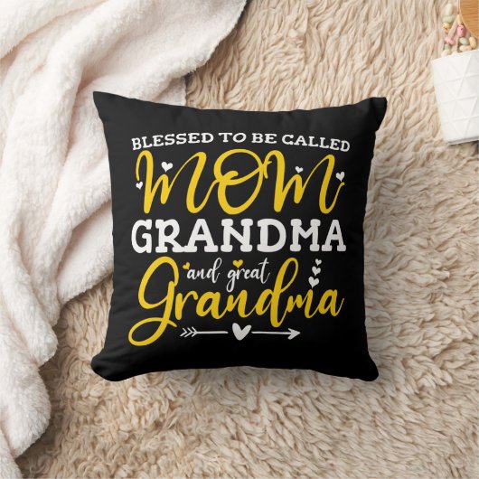 Blessed heet mam oma en grootmoeder kussen (Deken)