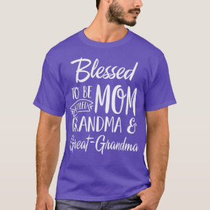 Blessed heet mam oma en grootmoeder M T-shirt