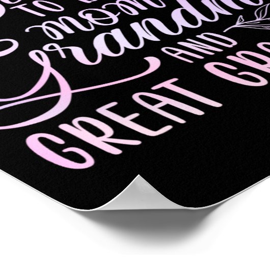 Blessed heet mam oma en grootmoeder poster (Hoek)