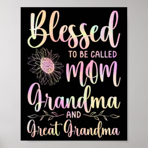 Blessed heet mam oma en grootmoeder poster