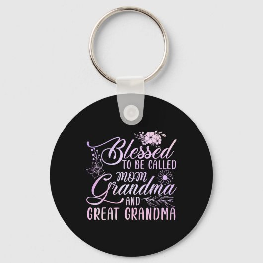 Blessed heet mam oma en grootmoeder sleutelhanger (Voorkant)