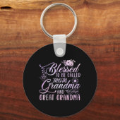 Blessed heet mam oma en grootmoeder sleutelhanger (Voorkant)