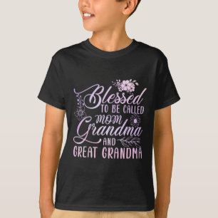 Blessed heet mam oma en grootmoeder t-shirt