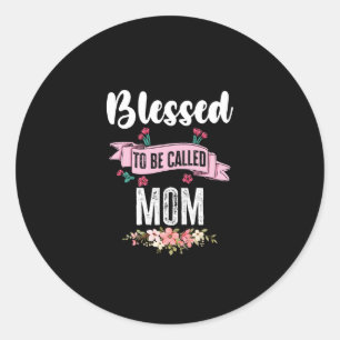 Blessed heet mam ronde sticker